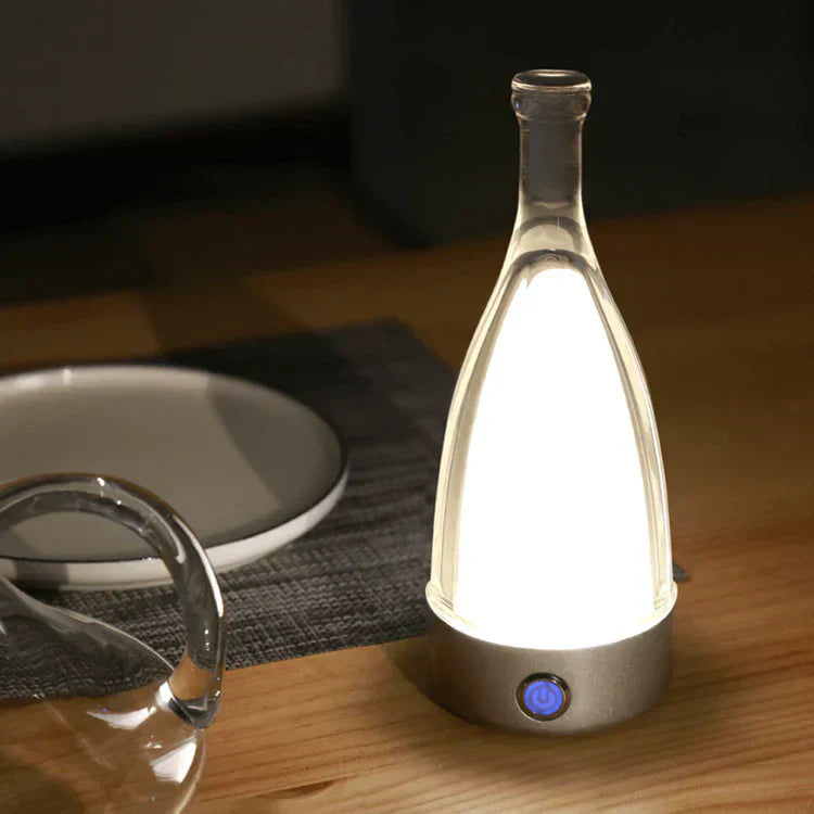 CorkGlow - Vinflaskabordslampa | Veska