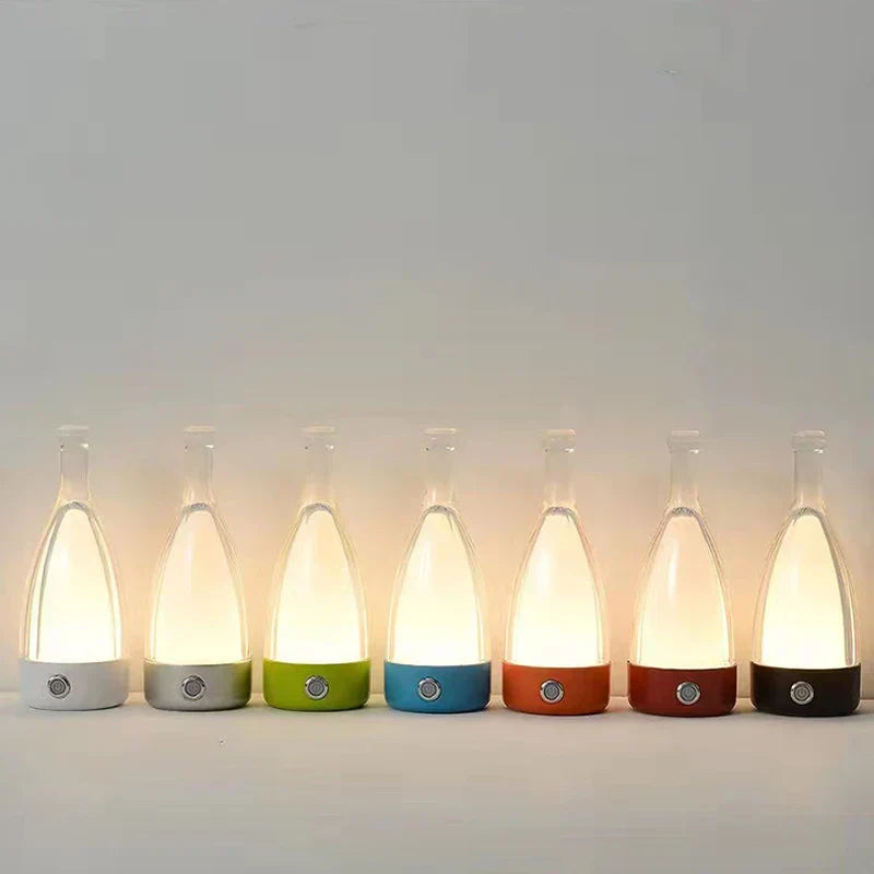 CorkGlow - Vinflaskabordslampa | Veska