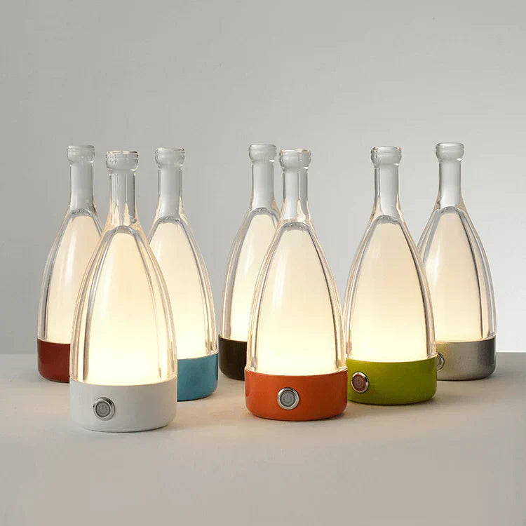CorkGlow - Vinflaskabordslampa | Veska