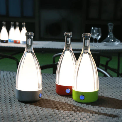 CorkGlow - Vinflaskabordslampa | Veska