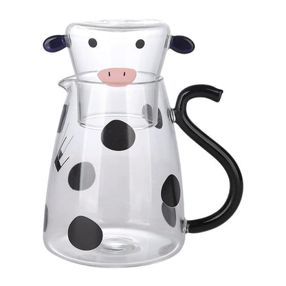 Cow Borosilikatglas Teapot Set | Veska