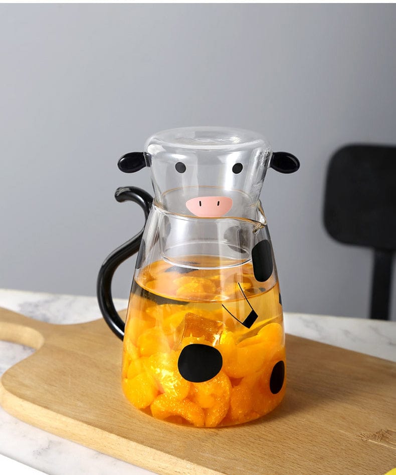 Cow Borosilikatglas Teapot Set | Veska