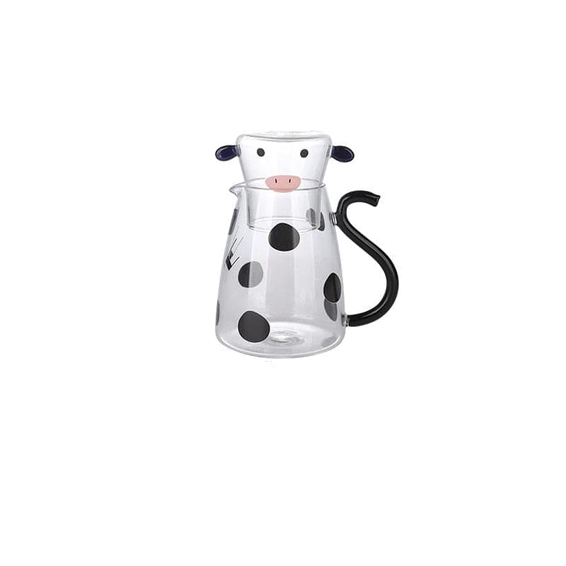 Cow Borosilikatglas Teapot Set | Veska Liten