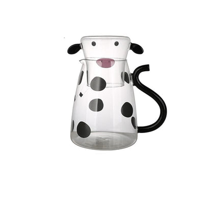 Cow Borosilikatglas Teapot Set | Veska Stor
