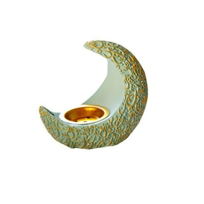 Crescent Moon Aromaterapi Brännare | Veska Grön