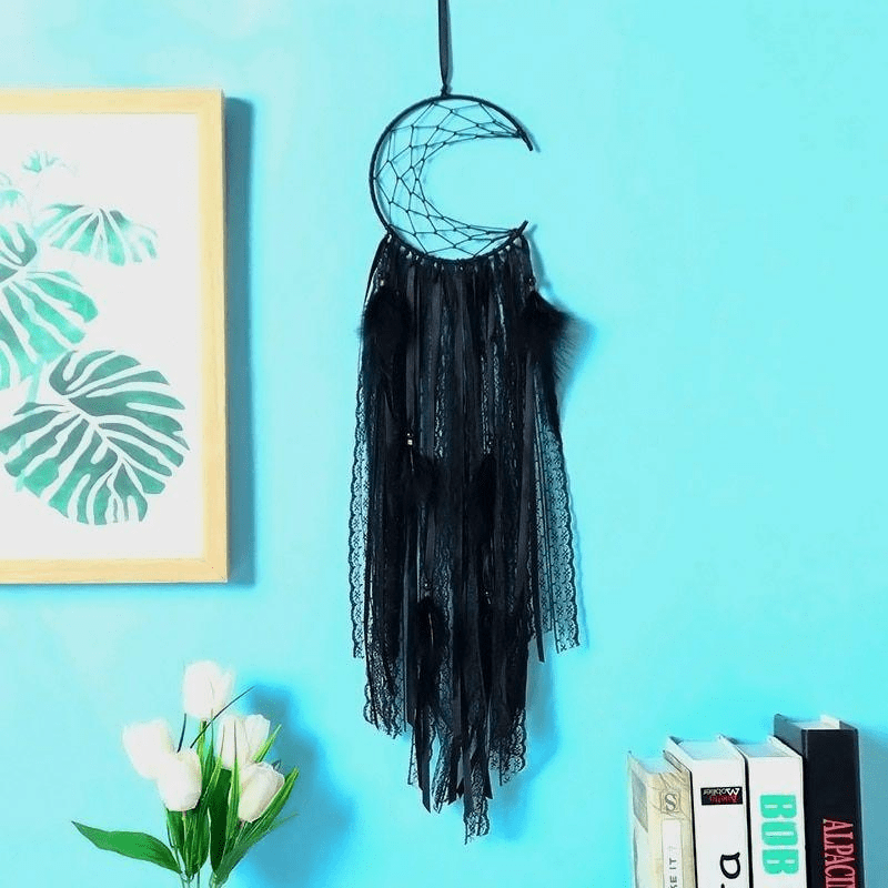 Crescent Moon Dreamcatcher | Veska Svart