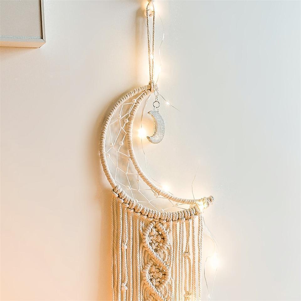 Crescent Moon Makramé Drömfångare | Veska