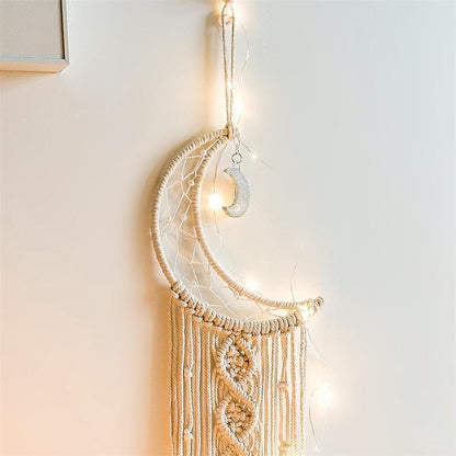 Crescent Moon Makramé Drömfångare | Veska