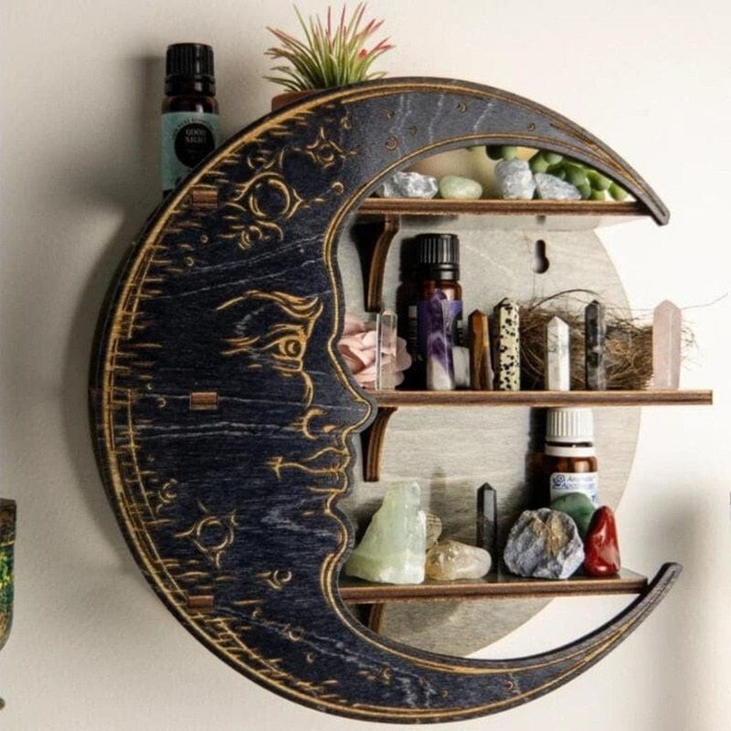 Crescent Moon Shelf | Veska Svart