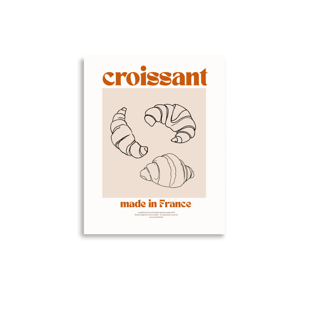 Croissant, tillverkad i Frankrike | Veska 11″×14″