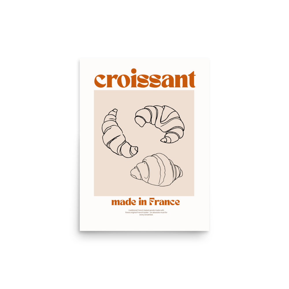 Croissant, tillverkad i Frankrike | Veska 12″×16″