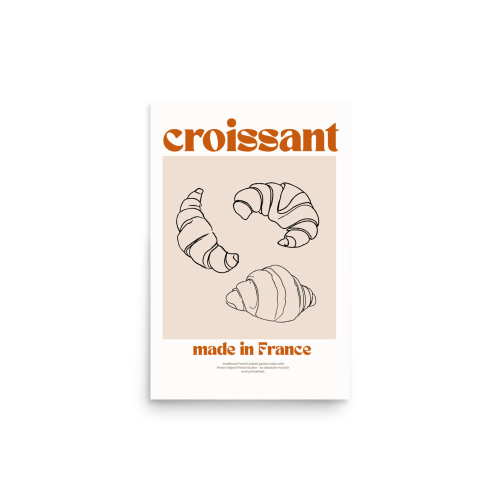 Croissant, tillverkad i Frankrike | Veska 12″×18″