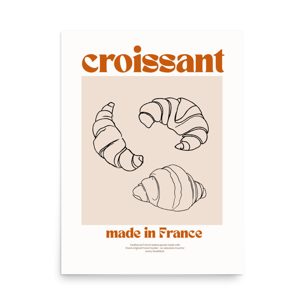 Croissant, tillverkad i Frankrike | Veska 18″×24″