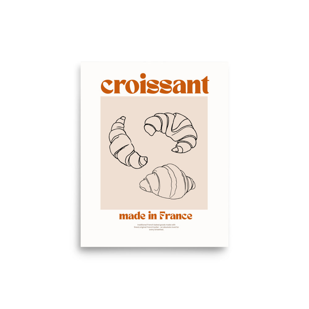 Croissant, tillverkad i Frankrike | Veska 8″×10″