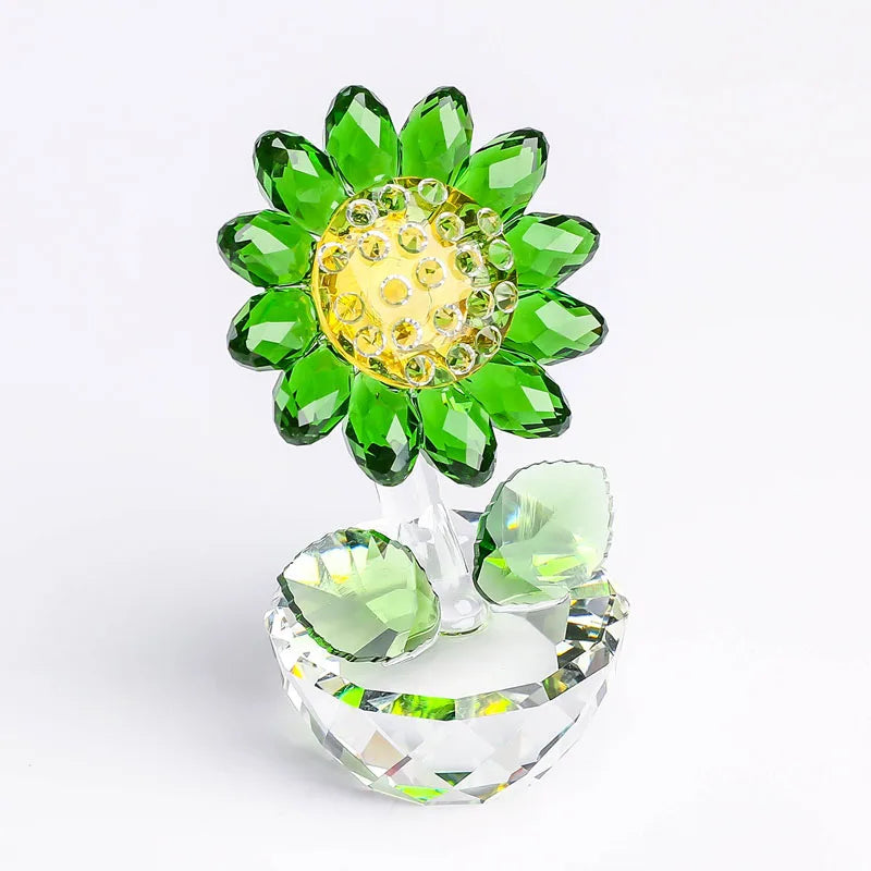 Crystal Glass Sunflower | Veska