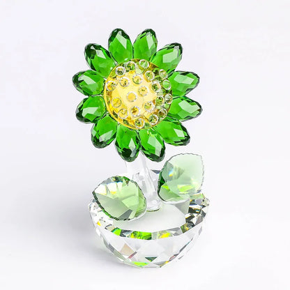 Crystal Glass Sunflower | Veska