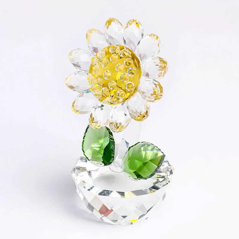 Crystal Glass Sunflower | Veska