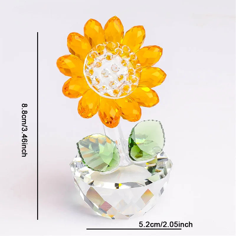 Crystal Glass Sunflower | Veska