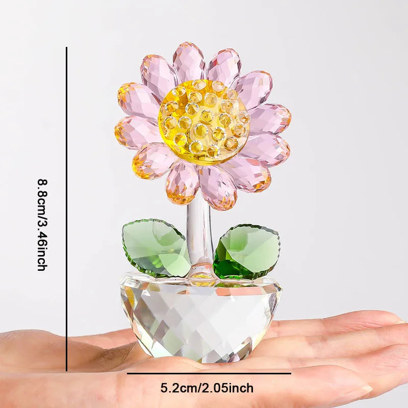 Crystal Glass Sunflower | Veska Rosa