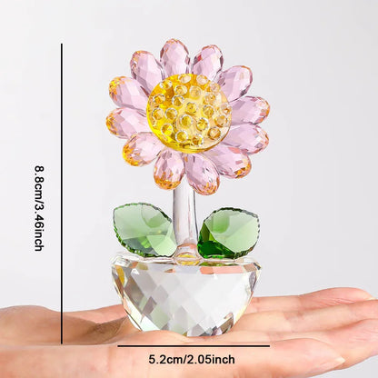 Crystal Glass Sunflower | Veska Rosa
