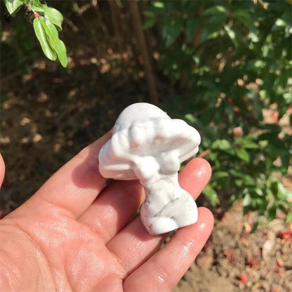 Crystal Mushroom Damer | Veska Howlite