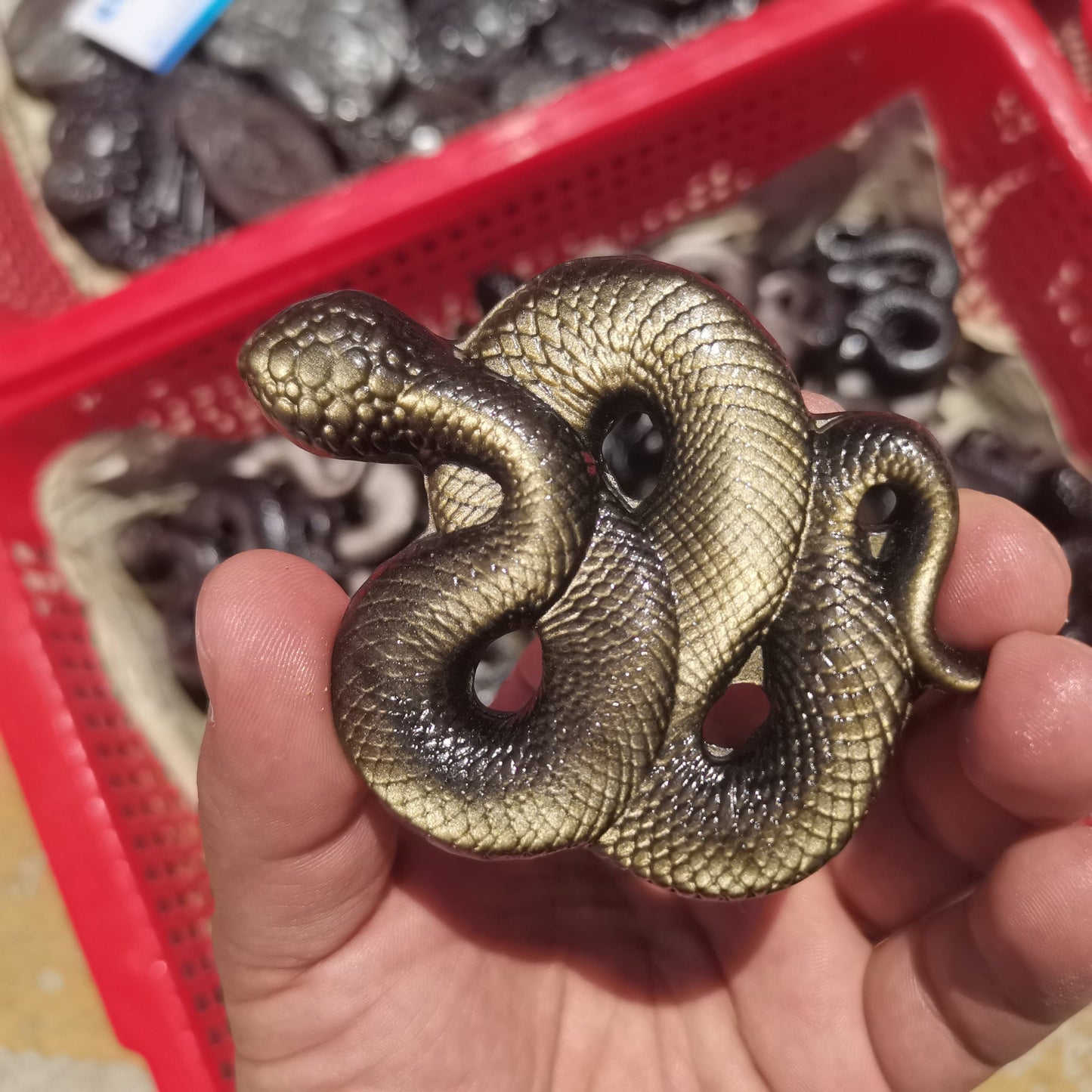 Crystal Quartz Snake Carving | Veska