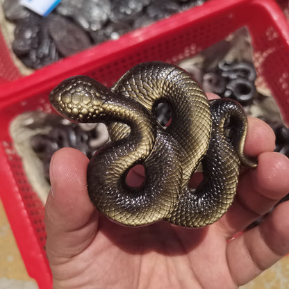 Crystal Quartz Snake Carving | Veska