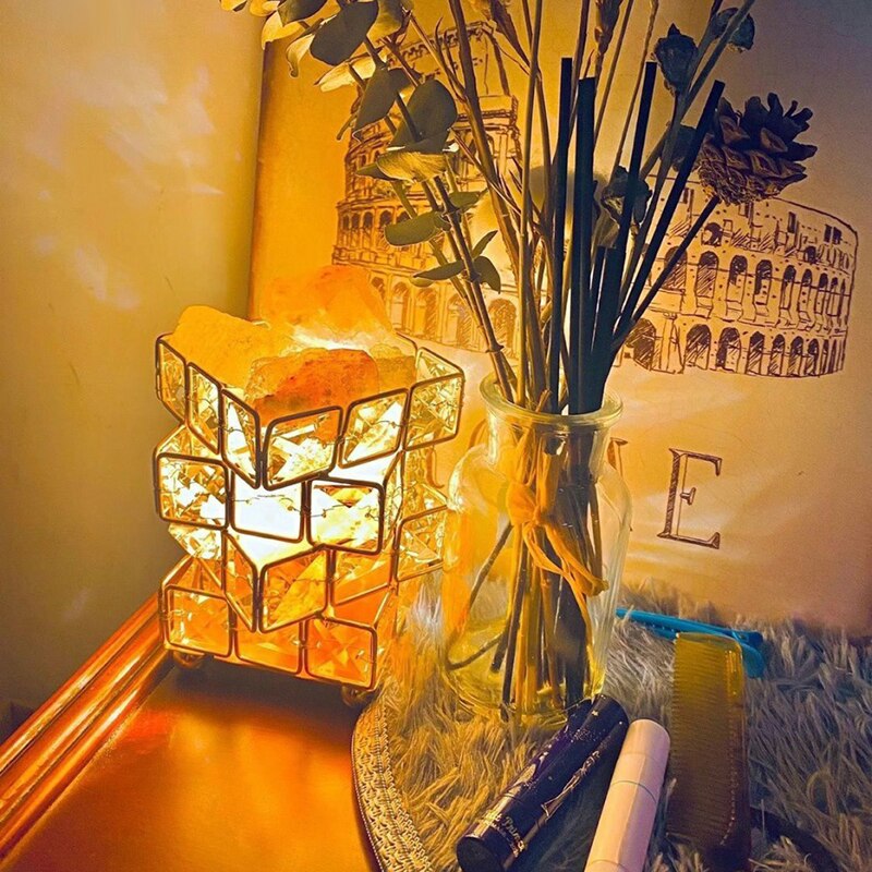 Crystal Room Mood Ambient Geo Shimmer Cube Light | Veska