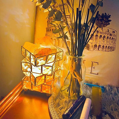 Crystal Room Mood Ambient Geo Shimmer Cube Light | Veska