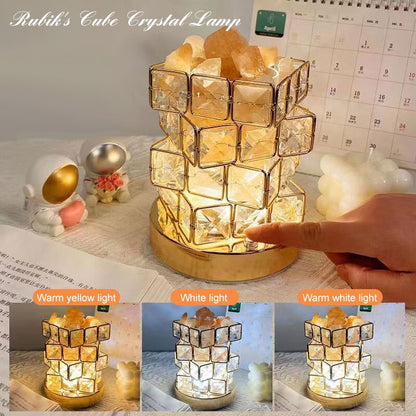 Crystal Room Mood Ambient Geo Shimmer Cube Light | Veska