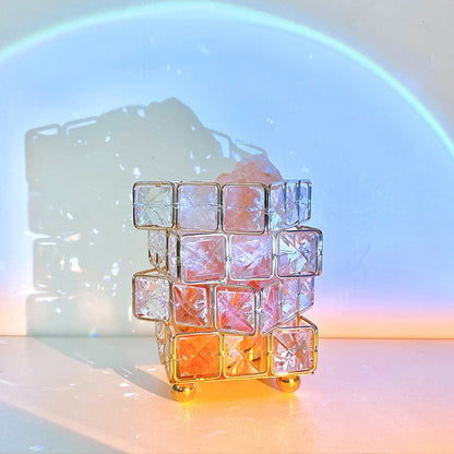 Crystal Room Mood Ambient Geo Shimmer Cube Light | Veska