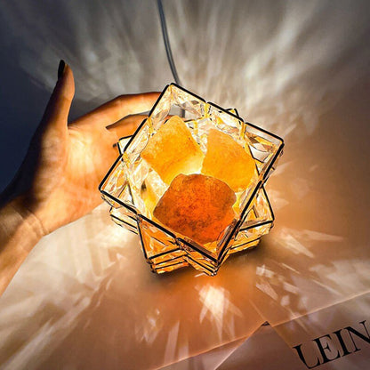 Crystal Room Mood Ambient Geo Shimmer Cube Light | Veska