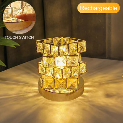Crystal Room Mood Ambient Geo Shimmer Cube Light | Veska Laddningsbar