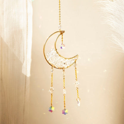 Crystal Sun Catcher Moon Decor | Veska crsytal MS107