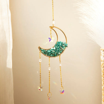 Crystal Sun Catcher Moon Decor | Veska crsytal MS108