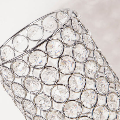 Crystal Table Lamp - Modern Night Light with Chrome Finish | Veska