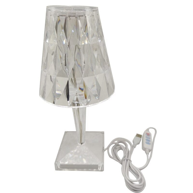 CrystaLamp - LED Bordslampa tillverkad av diamantkristall | Veska