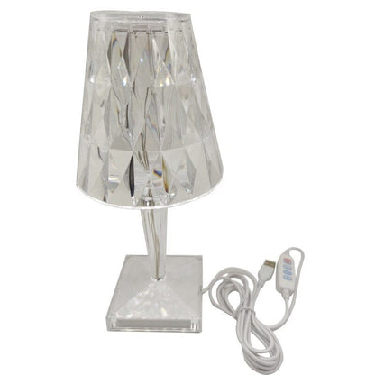 CrystaLamp - LED Bordslampa tillverkad av diamantkristall | Veska