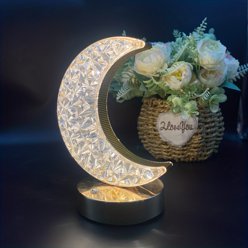 CrystalGlow Lampa - Dimmerskrivbordslampa med Touch Veska
