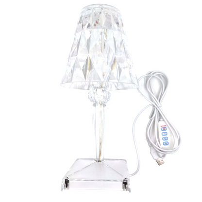 CrystalGlow Touch-lampa – Elegant bordsbelysning med touchsensor och USB | Veska 1 ST 5V USB Ingen batteri