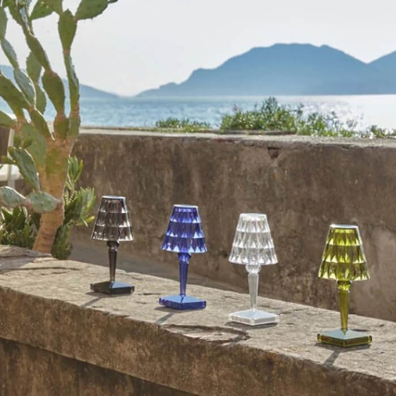 CrystalLuxe Bordslampa - Elegant Kristall Bordsljussättning Veska
