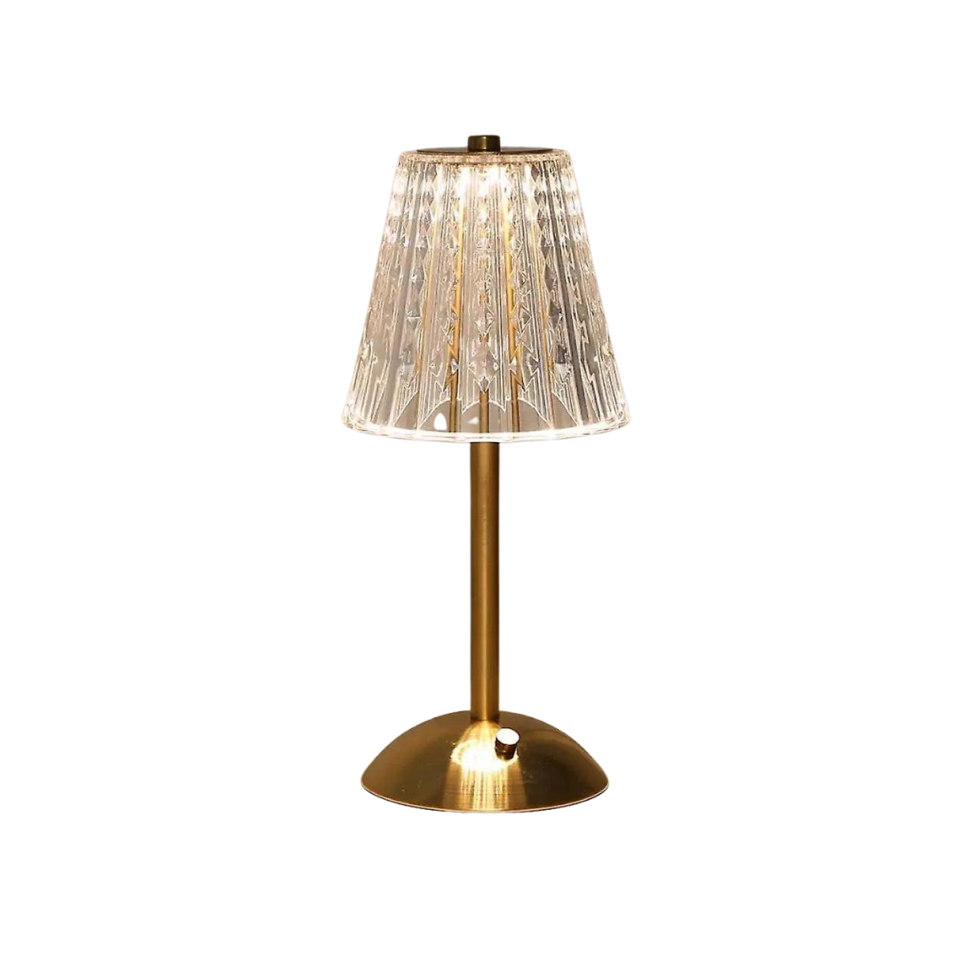 CrystalLuxe - Vintage Bordslampa med Elegant Glans | Veska