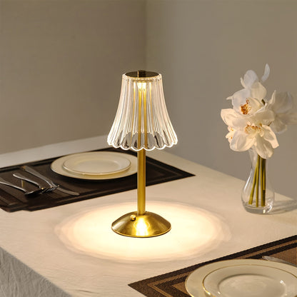 Crystaluxe Lampa - LED Crystal Bordslampa med Touchfunktion Veska