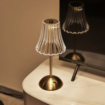 Crystaluxe Lampa - LED Crystal Bordslampa med Touchfunktion Veska