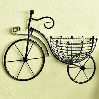Cykelhängande blombukett | Veska Svart
