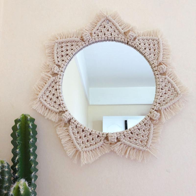 Dahlia Cotton Makramé Spegel | Veska A