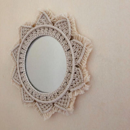 Dahlia Cotton Makramé Spegel | Veska