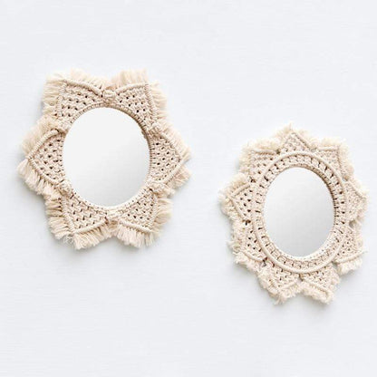 Dahlia Cotton Makramé Spegel | Veska