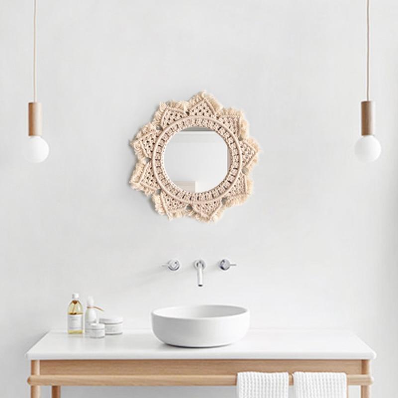 Dahlia Cotton Makramé Spegel | Veska