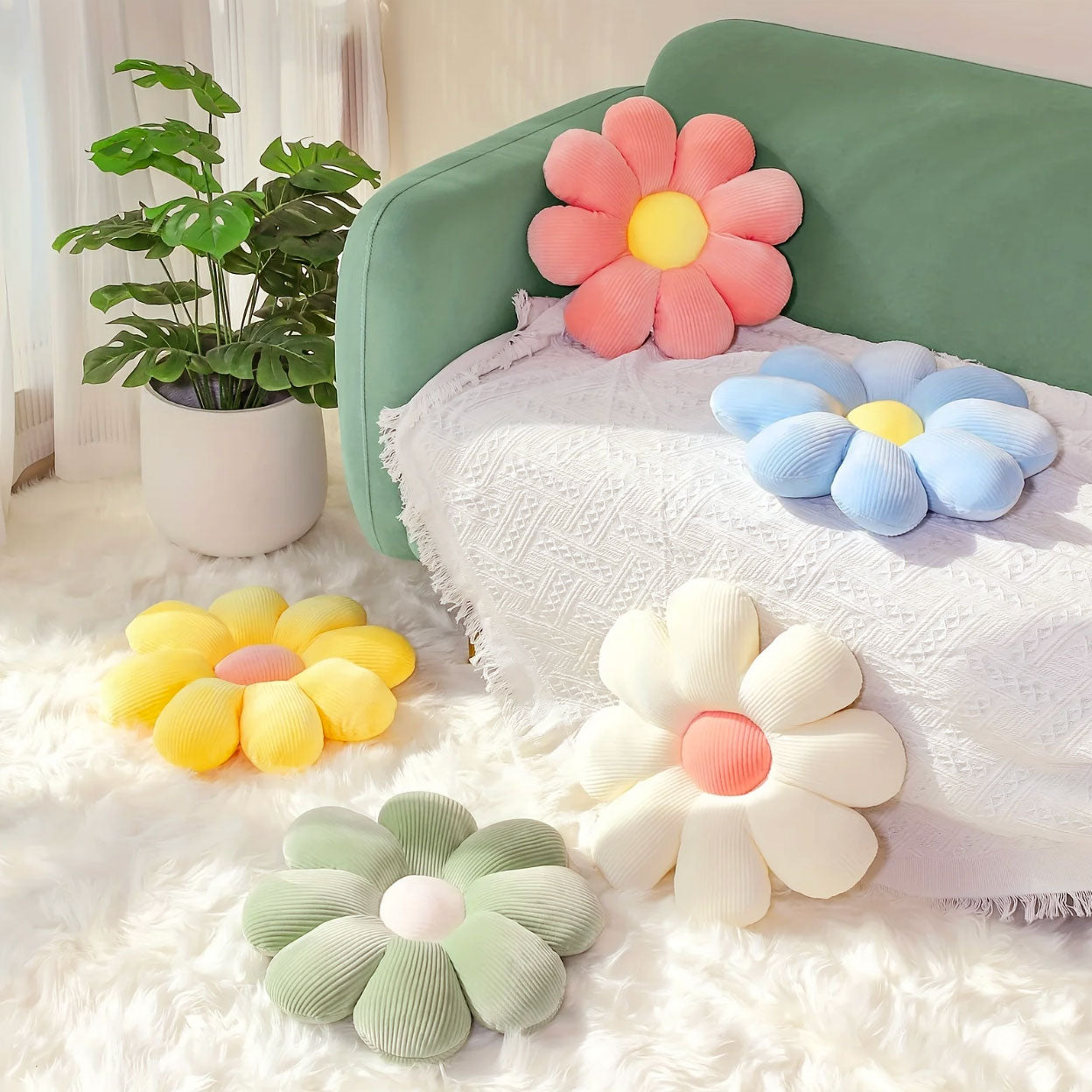 Daisy Plush Kudde | Veska
